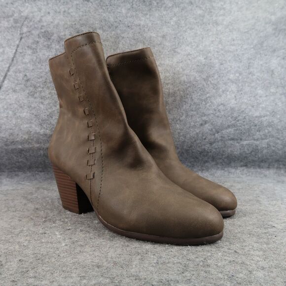Aerosoles Shoes Women 9.5 Bootie Fashion Classic Comfort Heelrest Vitality Brown - Picture 1 of 15